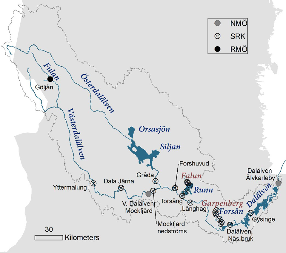 Kopparhalt i Runn. Karta.