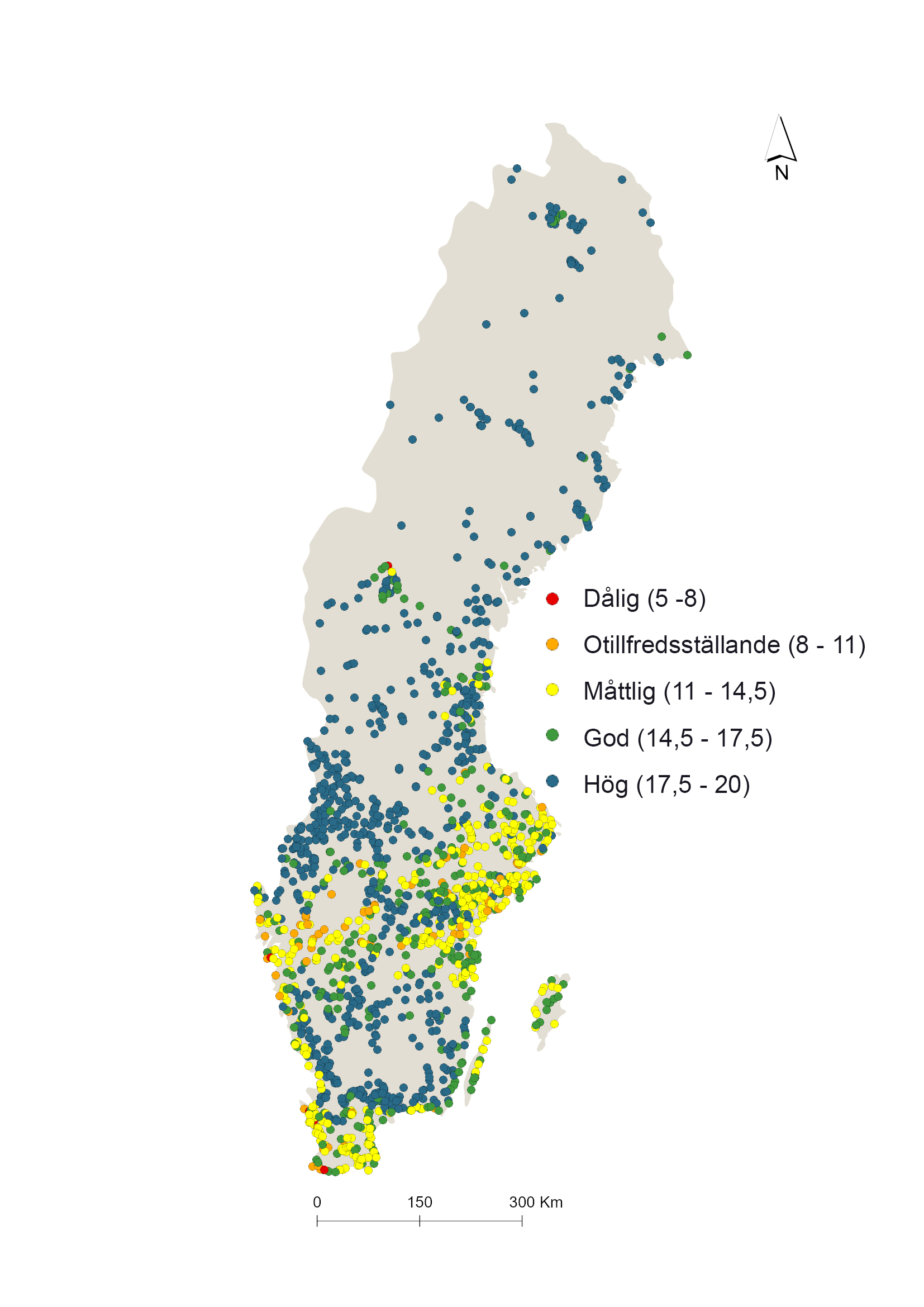 Fastsittande kiselalger enligt IPS-index
