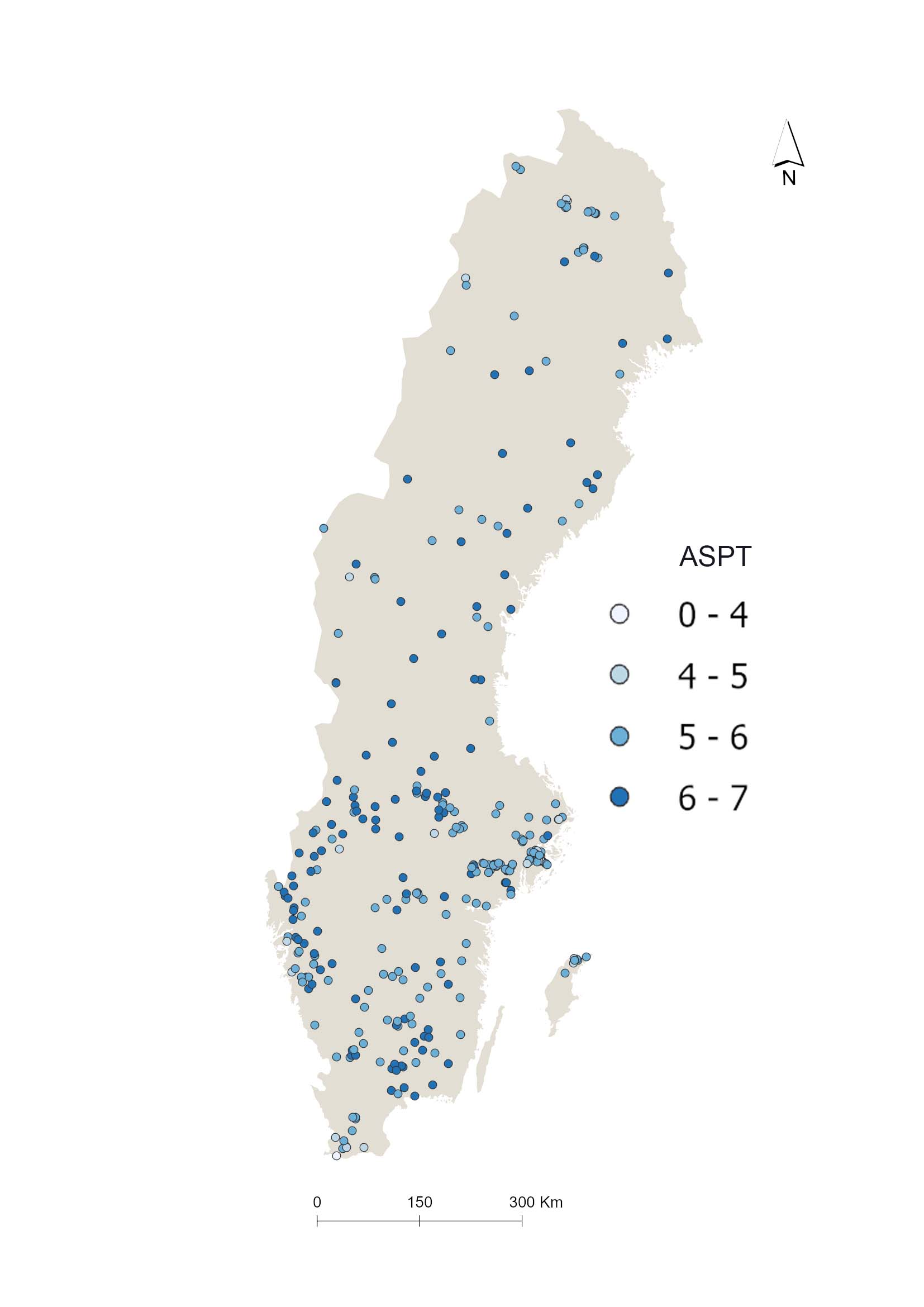 Bottendjur i sjöar enligt ASPT index