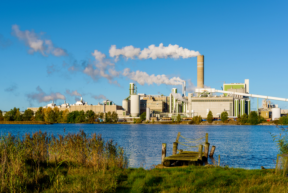 Pappersbruket i Mörrum, Blekinge.