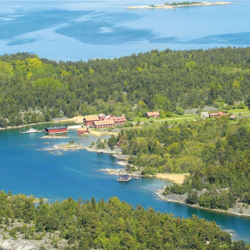 Flygfoto över Askölaboratoriet