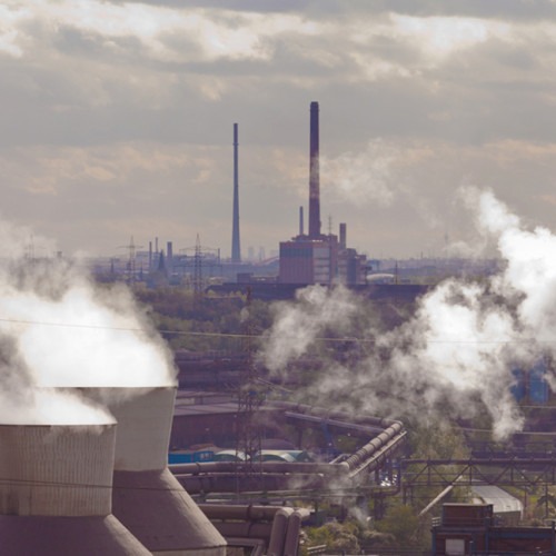 industrier med skortstenar